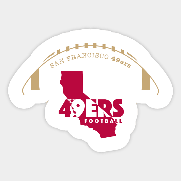 San Francisco 49ers Sticker by Crome Studio